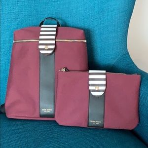 Henri Bendel convertible backpack and pouch.